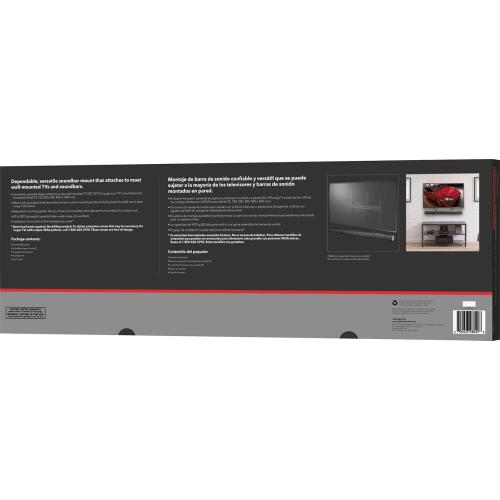 Rocketfish Universal Soundbar Mounting System - Black Soundbar Holder Compatible with 70 to 90 TVs - Adjustable Soundbar Bracket Mounting System - Durable Speaker Holder for Wall