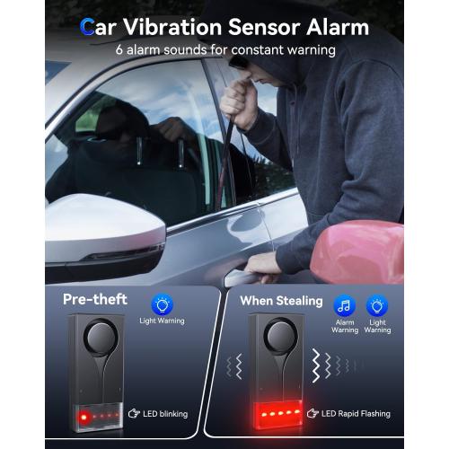 Car Alarm System with Motion Sensor, 108dB Anti-Theft Alarm Wireless Remote