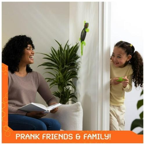 Wall Crawler Gecko, Rechargeable Remote Control Robot Kids Toys, Climbs up Walls for Prank Toys & Games, RC Robot Toys for Boys & Girls Ages 4 & Up