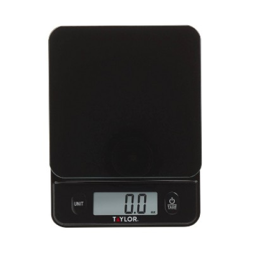 Taylor Digital 11lb Glass Top Food Scale Black