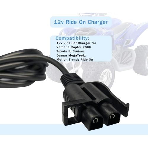 FLHFULIHUA12 Volt Charger for Kids Ride On Car Toys12v Battery Charger for Yamaha Raptor 700R Toyota FJ Cruiser Dumar MegaTredz Motion Trendz Power Supply Adapter for Children Electric Wheels Cars