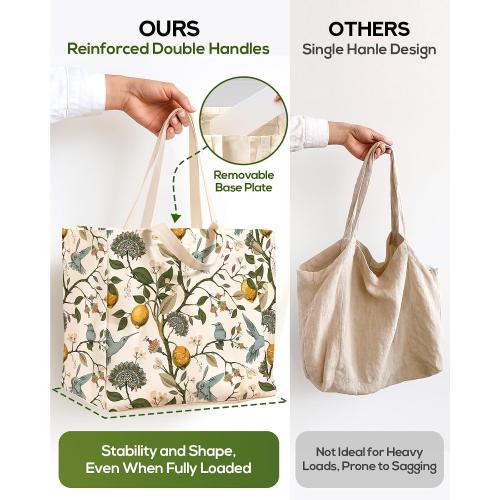 Miss Adola Extra Large Canvas Grocery Tote Bag