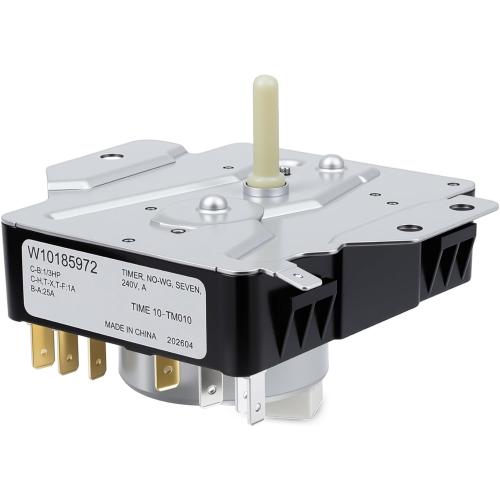 W10185972 Dryer Timer Compatible with Whirlpool, Roper, Amana, AED4475TQ1 RED4440VQ1 NED5100TQ1 IED4400VQ1 EED4300VQ1 CEDX631VQ1 RED4400VQ1 Dryer etc.Replacement WPW10185972VP 418-617-20-B5 etc.