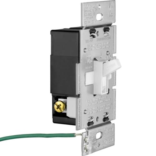 Lutron Toggler Single-pole/3-way LED Toggle Light Dimmer Switch, Light Almond