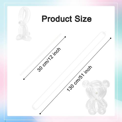260 Balloons - Clear Long Balloons for Tying Balloon Arch & Balloon Ties