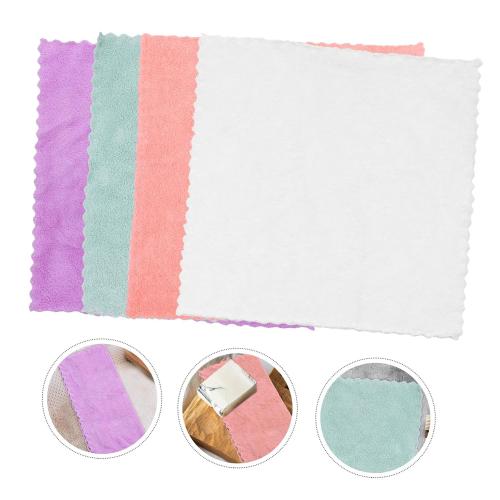 15Pcs Coral Fleece Face Towels, Super Soft Absorbent Washcloths for Washing