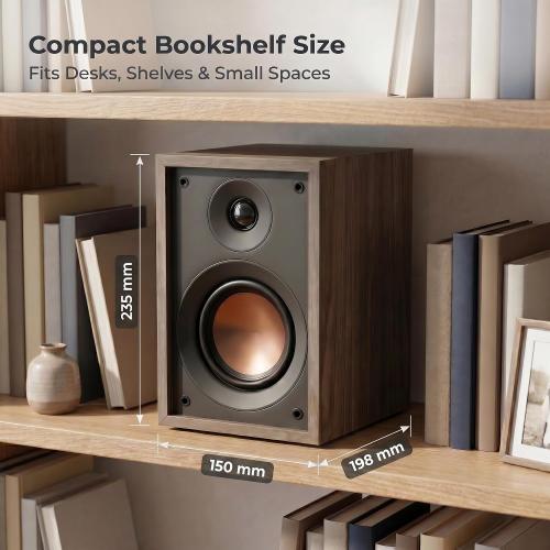 HiVi-Swans Oasis 140 Passive Speakers, 2-Way HiFi Bookshelf Speakers for TV Desktop Stereo or Home Theater Surround Sound - Needs Amplifier or Receiver to Operate