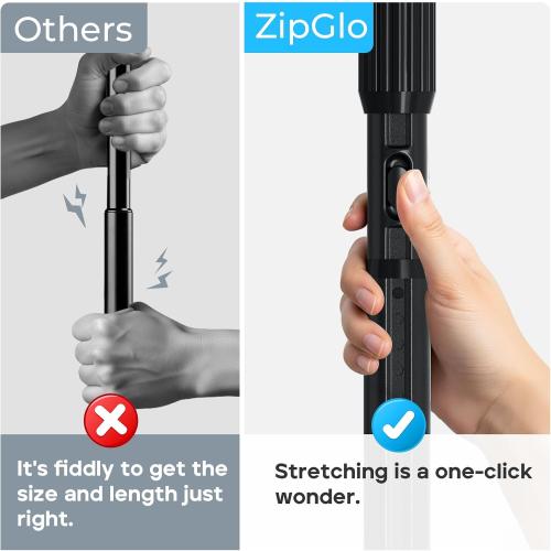 Black Tension Curtain Rod 41-126 In,Outdoor Curtain Rod | No Drilling for Window,Heavy Duty Shower Rod,Rod Diameter 1.26In-One-bond stretching