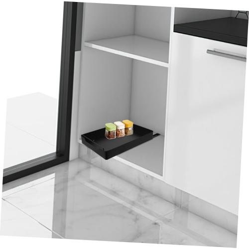 Ciieeo Pull Out Cabinet Organizer Expandable Slide Out Pantry Shelf Stainless Steel Frame Adjustable Storage for Kitchen Bathroom Sink Heavy Duty Roll Out Drawers