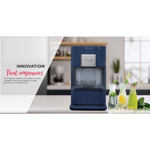 FRIGIDAIRE Gallery EFIC255 Countertop Crunchy Chewable Nugget Ice Maker, 44lbs per Day, Auto Self Cleaning, 2.0 Gen, Navy