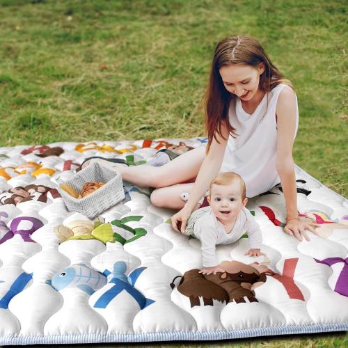 Baby Play Mat, 50x50 Playpen Mat with Machine Washable