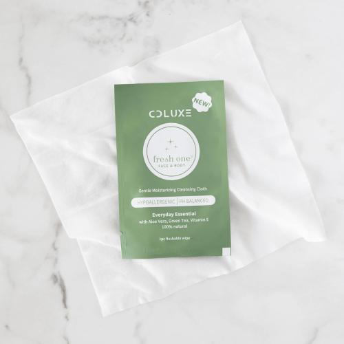 Fresh One Hand-Body-Face Cleaning Water-Based Wipes (Men, Women, Kids) - All Natural Gentle, Sensitive Skin, Deodorizing, Flushable Individually Wrapped Travel Wipes (70)