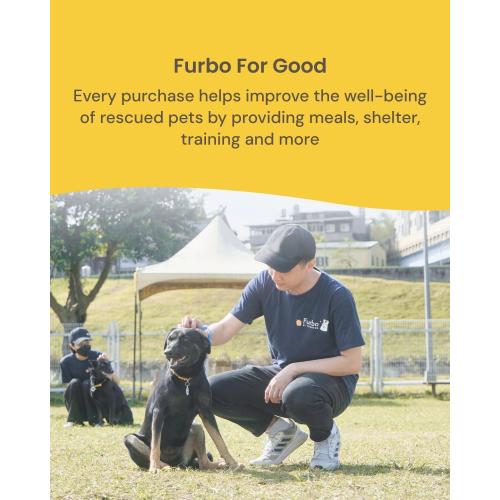 Furbo Dog Camera: Pet Security Cam w/Barking Alerts, Rotating View, Treat Toss w/Phone App, Smart Home Puppy Monitoring, 2-Way Speaker, No Subscription Needed. Standard See, Talk, & Toss Features