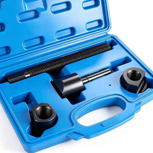 Dual Wheel Separator Tool Kit, Heavy Duty One-Piece Pusher Wheel Hub Removal Tool for Truck Bus Van Trailer, Carbon Steel Ball Bearing Driven, 3-Piece Set with Storage Case