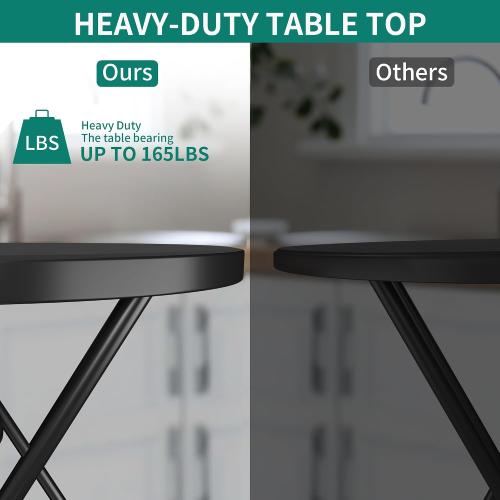 YITAHOME Portable Round Folding Table
