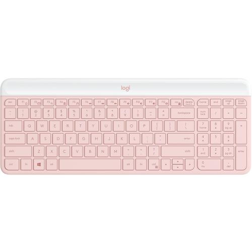 Logitech - MK470 Full-size Wireless Scissor Keyboard and Mouse Bundle for Windows with Quiet clicks - Rose