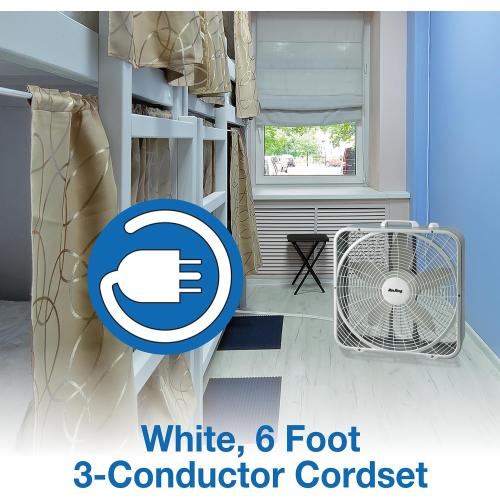 Air King 9723 20-Inch 3-Speed Box Fan , White