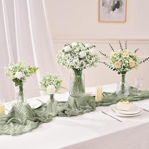 Babys Breath Artificial Flowers 10 PCS White Artificial Baby Breath Flowers