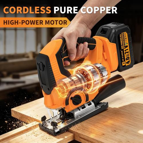 JEXUGK Cordless Jigsaw, Battery Jig Saw