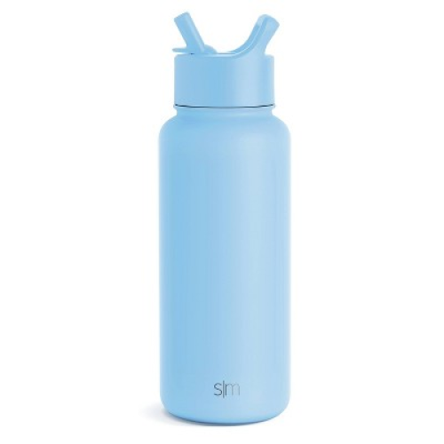 Simple Modern Summit 32oz Stainless Steel Water Bottle with Straw Lid Light Blue