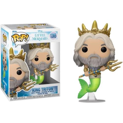 Funko The Little Mermaid Live Action   Protector: Pop! Disney Vinyl Figure (Bundled with ToyBop Box Protector Collector Case) (King Triton)