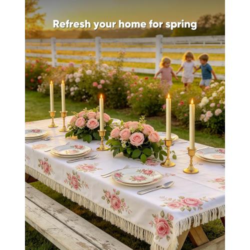 Homemory 2 Pcs Real Wax Made Flameless Taper Candles with Remote and Timer, 9.6 Ivory Battery Operated Candle Stick Flickering, Led Taper Candles with Lifelike Flame for Indoor Home Decor