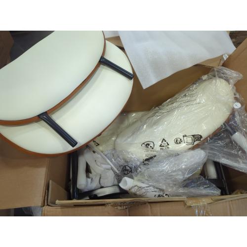 Set of 2 Cream, Natural, and Black