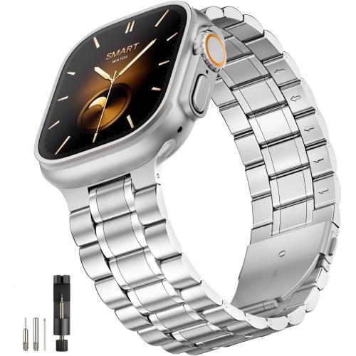 Metal Band Compatible with Apple Watch Bands for Men Women