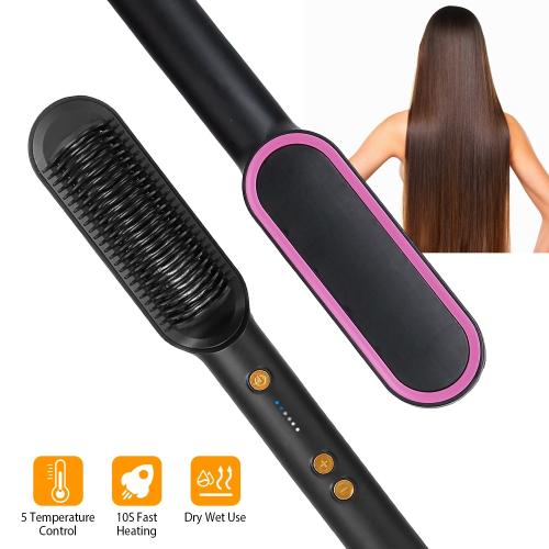 Inova 5-Temp Straightening Curler Brush