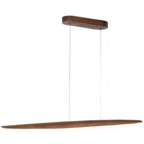 51 Wood Linear Pendant Light Wood Dining Room Light Fixture Modern Pool Table Lights Kitchen Island Lights for Dining Room Bar Kitchen Island Walnut Color