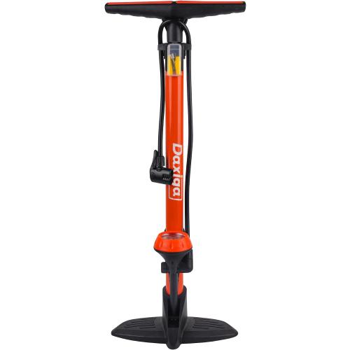 Daxiga Bike Floor Pump with Gauge, 160 PSI High Pressure, Presta & Schrader Compatible Bicycle Pump for Road Bike, MTB & Sports Balls