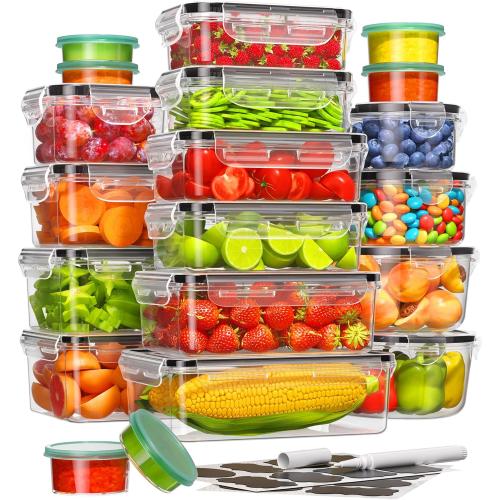 Canfanni 40 Piece Food Storage Containers with Lids, BPA-Free