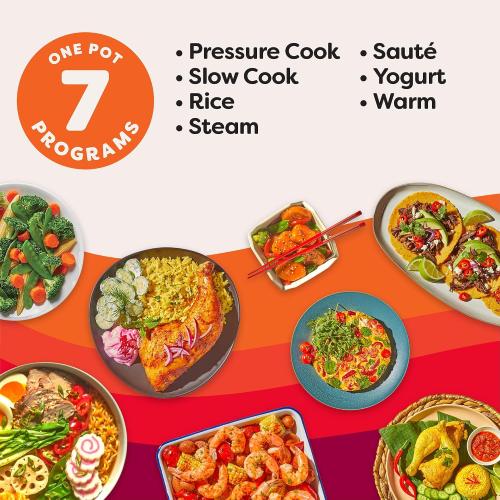 Instant Pot 6QT RIO 7-in-1 Multi-Cooker, Pressure Cooker, Slow cook, Sauté, Steam, Rice Maker, Yogurt, & Warmer, Black, 6 Quarts ‼️has stains ‼️and may come with missing or broken pieces ‼️
