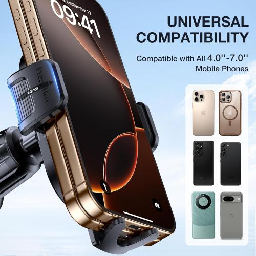 Miracase Phone Holders for Your Car with Metal Hook Clip, Air Vent Cell Phone Stand Car Mount, Universal Automobile Cradle Fit for iPhone Android and All Smartphones, Dark Grey