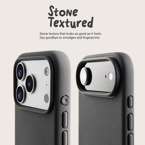TineeOwl for iPhone 17 Pro Max Magnetic Case, Camera Control Button, Compatible with MagSafe, TPU, Minimalist, Slim/Thin, Grippy - Dune Series (Stone, iPhone 17 Pro Max)
