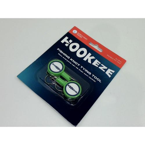 HOOK-EZE Fishing Knot Tying Tool | Protect from Fish Hooks | Tie Fishing Knots Easily | Cool Gadgets for Fishermen | Ice Fly Fishing | Fishing Accessories for Beginner Anglers | Nail Knot Tool Standard Green