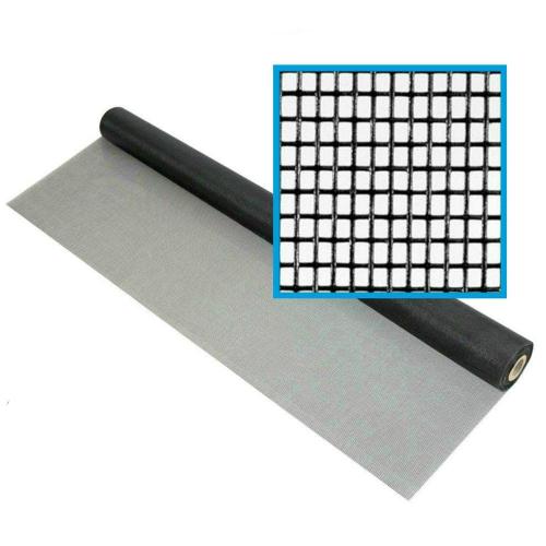 60 in. x 50 ft. Fiberglass Window Screen Mesh, Porch and Window Screen Replacement, Window Screen Roll (Black)
