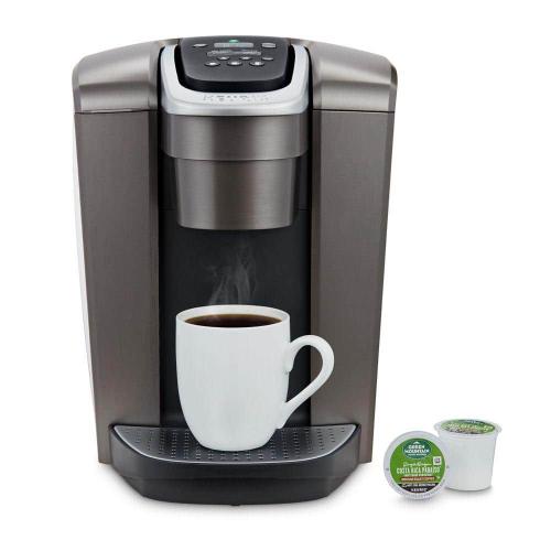 K-Elite Brushed Slate Single Serve Coffee Maker with Temperature Control