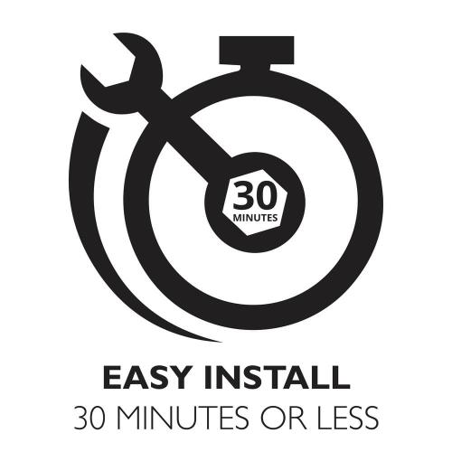 Design House Contemporary 30 in. 5-Light Matte Black Indoor Vanity Light