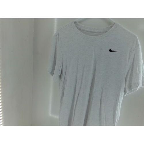 Nike Mens Dry Tee Drifit Cotton Crew Solid Black/Heather/Mattelic Silver Small