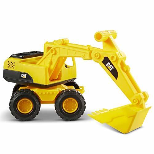 CAT Construction Toys Construction Fleet 10 Excavator Toy – Ages 2+ Real Working Parts Indoor/Outdoor Play Sturdy Plastic Construction Ideal Sand/Beach Toy