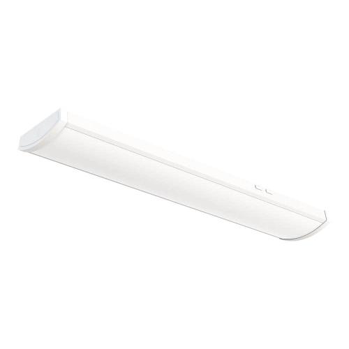 Lithonia Lighting 4 ft. 4000/5000/6000 Lumens Integrated LED Triac Dimming White Wraparound Light, Switchable Color Temperature (Dent; see the picture)