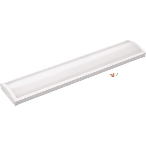 Lithonia Lighting 4 ft. 4000/5000/6000 Lumens Integrated LED Triac Dimming White Wraparound Light, Switchable Color Temperature (Dent; see the picture)