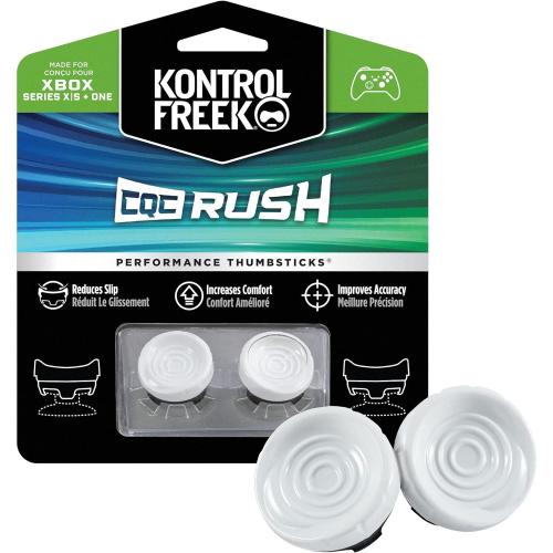 KontrolFreek CQC Rush for Xbox One and Xbox Series X Controller | Performance Thumbsticks | 2 Mid-Rise Concave | White