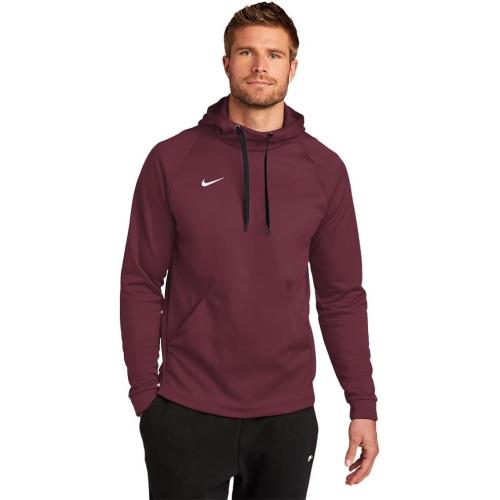 MEN'S NIKE THERMA PULLOVER HOODIE Small Maroon
