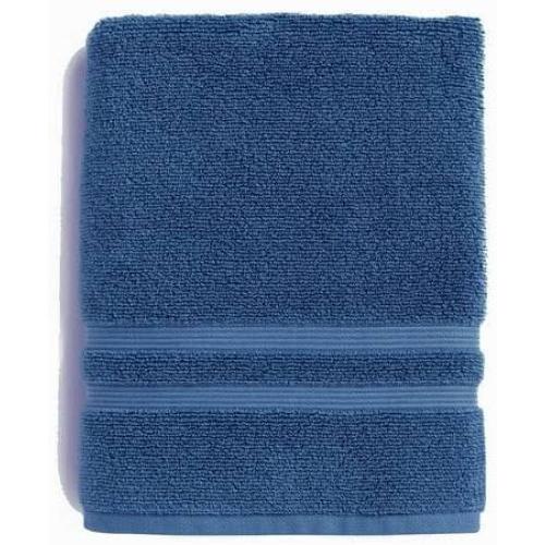 Lot Of2Simply Essential Bath Towel 30X54 Blue 100% Cotton Made In Green Oeko Tex