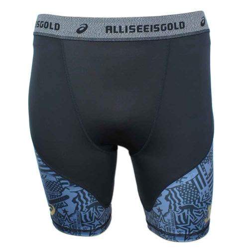 ASICS Mens TR Wrestling Short 2XL Black