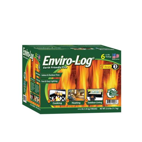 4.3 lbs. Earth Friendly Fire Logs (6-Pack)