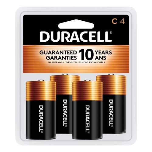 Duracell Coppertop C Alkaline Batteries - 4 Pack