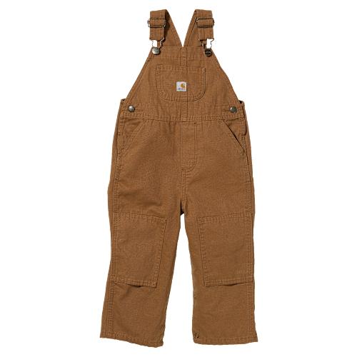 Carhartt Washed Bib Overalls for Babies or Toddlers - Carhartt Brown - 18 months